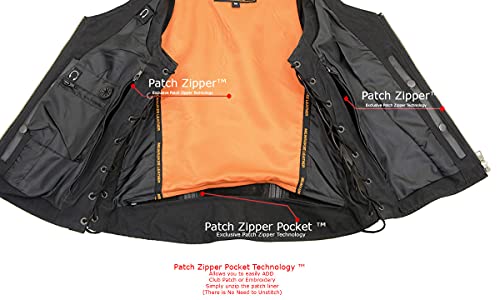 Image of Milwaukee Leather Women's Premium Classic Leather Motorcycle Rider Vest w /Adjustable Side Laces