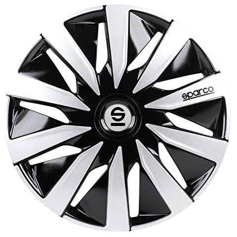 Tapacubos Sparco Lazio Negro/Plata 14" Set de 4 Cover