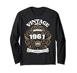 Photo Gallery nato nel gennaio 1961 parti originali vintage gennaio compleanno maglia a manica Photo Gallery nato nel gennaio 1961 parti originali vintage gennaio compleanno maglia a manica
