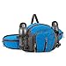 Marsupio uomo da trekking BestFire Marsupio in nylon impermeabile Marsupio da corsa da trekking Marsupio uomo sportivo Portabottiglie Borsa da passeggio per viaggi all'aperto(blue)