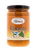 Ingredientes: Puré de tomate, aceite de girasol, ajo, aceite de oliva, frutos secos (almendra y avellana), pan rallado (harina de trigo, agua, sal y levadura), vinagre de vino, sal, especias y estabilizante (goma xantana).