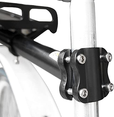 Bike Rear Rack Retractable Aluminum Alloy Bicycle Cargo Rack Mount Ebike Luggage Carrier Electric Bike Seat Post Rack, Max Weight 22Lb #TOP4