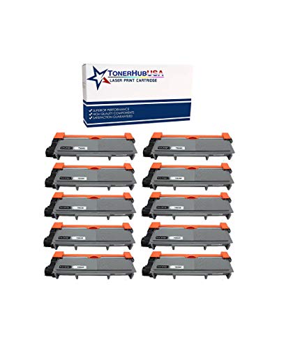 TONERHUBUSA Compatible Toner Cartridge Replacement for Brother TN630 TN660 High Yield to use with HL-L2300D DCP-L2520DW DCP-L2540DW HL-L2360DW HL-L2320D HL-L2380DW MFC-L2707DW Printer(Black, 10 Pack)