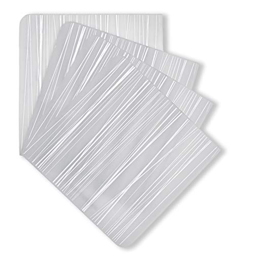 Modern Twist Coasters 100% Food-Grade Silicone, Waterproof and Reusable, Stream - Silver, Set of 4