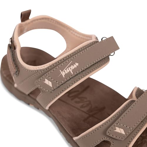Trespass Womens Walking Sandals Serac- Lightweight, Positive Fit 3-Point Adjustment, Cushioned Moulded Footbed, Durable Traction Outsole, Fully Lined Upper - 8