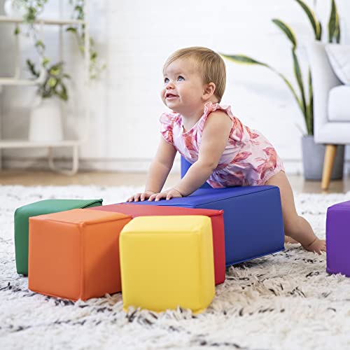 Ecr4Kids Softzone Toddler Foam Building Blocks, Foam Playset, Contemporary, 7-Piece #TOP7