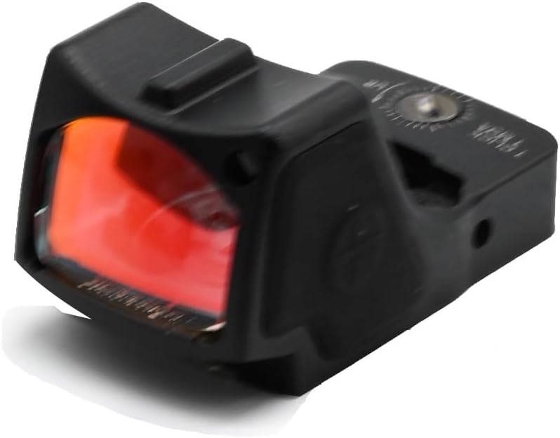 Mini Red Dot Compact Reflex Sight，32 MOA Circle Dot Reticle Optics Scope with 20mm Picatinny Rail & Pistol Mount，Red Film Lens，1 Auto-Sensing and 5-Level Daylight Brightness，Black