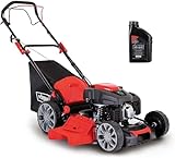 Scheppach Benzin Rasenmäher Mulchmäher MS225-56 inkl. Motoröl | Radantrieb | 4Takt Motor mit 6PS | 56cm XXL-Schnittbreite | 65L Fangbox | Höhenverstellung 7 Stufen | Seitenauswurf & Reinigungsfunktion