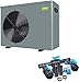 Produktbild Smart ECO Inverter Wärmepumpe H+C 6,5 kW, grau plus Bypass Set Basic powered by well2wellness®