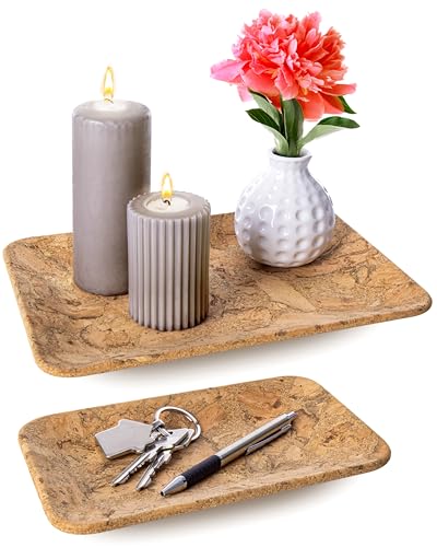 JUNGTHAL Schlüsselschale Dekoschale Schmuckschale Taschenleerer Kork (2er...