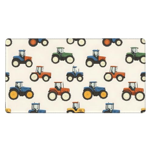 Grand tapis de souris de jeu pour ordinateur portable tapis de bureau caoutchouc tracteur coloré