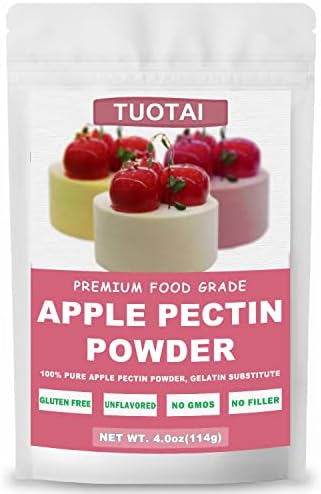 TUOTAI Apple Pectin Powder, 4 Ounces, Natural Fruit Concentrate Food Thickener for Cake, Jelly and Baking Food