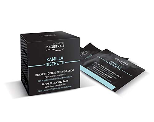 Kamilla - Discos limpiadores, desmaquillantes para cara y ojos, 20 bolsas de 3 discos cada una
