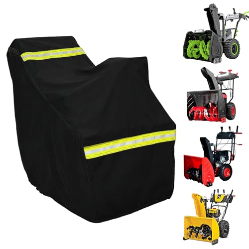 Chikia 600D 61-81,3 cm Schneefräsenabdeckung, 2-3 Schneefräse, kompatibel mit Toro, Ariens, EGO, C ubCadet, Troy-Bilt, Craftsman Ryobi, wasserdicht, für den Außenbereich, mit winddichtem Riemen, zwei