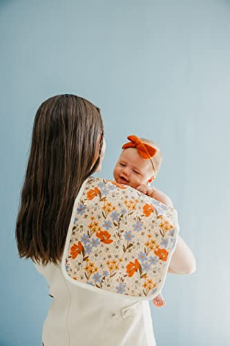 Image of Copper Pearl Premium Baby Burp Cloths - 3-Pack Large Cotton Burp Cloths, Extra Soft Spit Up Rags with 3 Absorbent Layers, Perfect for Baby Boy and Baby Girl Gifts