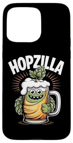 Hopzilla Craft Beer IPA Hops Monster, Divertido Amante de la Cerveza Carcasa para iPhone 15 Pro MAX