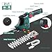 POSENPRO Cordless Grass Shear & Hedge Trimmer 7.2V, 2 in 1 Handheld Shrubbery Trimmer Shrub Shears, Electric Grass Trimmer Hedge Shears/Grass Cutter, Rotatable & Non-Slip Handle, Type-C Cable Included