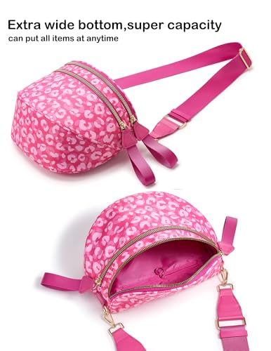 Image of FEIBOON Spacious Nylon Crossbody Bag Bum Bag Handbags Wallets Purses Trendy Shoulder Bag for Women