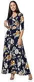 La robe maxi parfaite pour la maternité et l'allaitement est finie par un nœud à la taille.