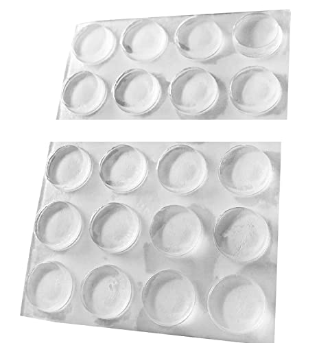 Staccare, premere, fatto: i tamponi in gomma possono essere incollati su qualsiasi superficie liscia, non importa se legno, piastrelle, plastica, parete, vetro o pavimento.
