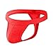 KAREN SPACE Men's Lace Thong Underwear, Sexy Low Rise G-String T-Back Underwear, Red, M