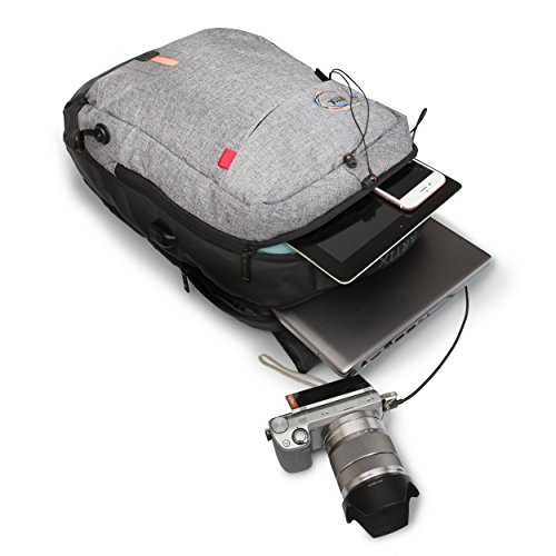 ARTIX Power Bank Water Resistant Backpack For Laptops and Smart Devices 7000mAh, Lightweight, Multipurpose, Fits Laptops Up To 15.6" (Dark Grey)4