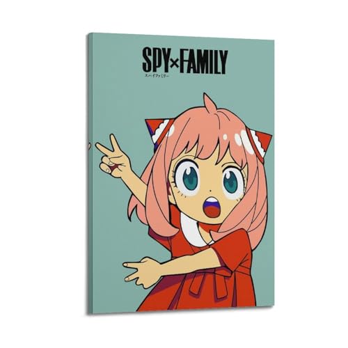 KCFDKKDK Póster decorativo de personajes de Arnia de Espía X de Anime Spy X Family - Póster decorativo para pared e imagen artística moderna para decoración de dormitorio familiar, 20 x 30 cm