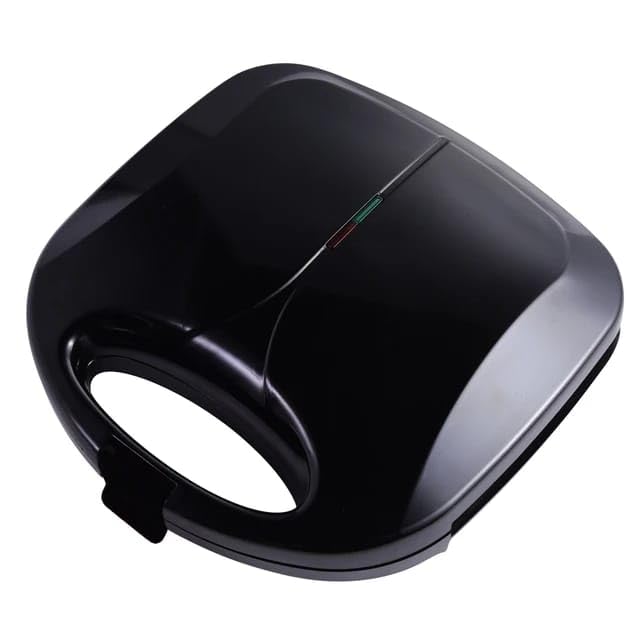 Sandwich Maker with Triangular Sections, Black 750 watts Double Sandwich Maker Toaster Tringle Machine, Arepa Maker, Electric Sandwich