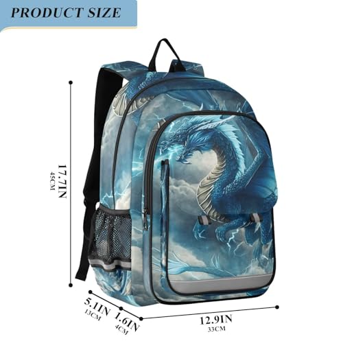 ALAZA Lightning Dragon Blue Laptop Backpack Purse for Women BookBags 17 inch School Bags Men Boys Girls Travel Casual Daypack4