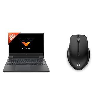 HP Victus Gaming Laptop (AMD R7 5000 Series/16GB RAM & 1TB SSD Storage/3060 Graphics)+HP 430 Multi-Device Bluetooth Wireless Mouse with 4 Programmable Buttons/ 800 DPI - 4000 DPI/