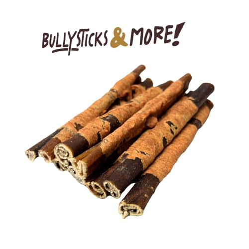 Image of BULLYSTICKS & MORE 6 Inch Chicken Wrapped Collagen Stick - 14 Count - Bones for Dogs - No Hide Sticks Beef Cheek Rolls