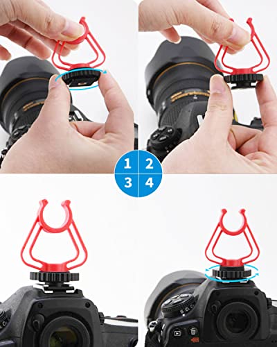 Moukey Mcm-1 Video Microphone, Camera Microphone With Shock Mount, Windshield, Professional Vlogging Kit For Iphone, Android Smartphone, Dslr Camera & Camcorder, Battery-Free Shotgun Mic #TOP6