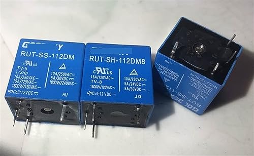 Relé electromecánico RUT-SH-112DM8 encapsulado sellado de 12V 4 pines