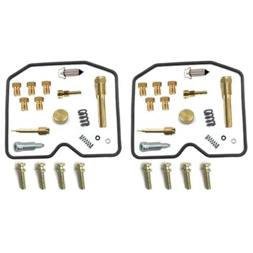 Umbausatz Vergaser Reparatur Kit Für Kawasaki LTD EN 450 454 EN450 1985-1990 Motor Carb Rebuild Mit Kolben Float Vergaser Reparatursatz Kit(Satz 2)