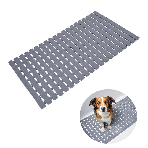 Bathtub Shower Mat, Pet Dog Bathing Non-Slip Mat, Dog Bath mat fo...