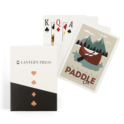 Lantern Press Indiana, Paddle On, 52 Cartas Póker