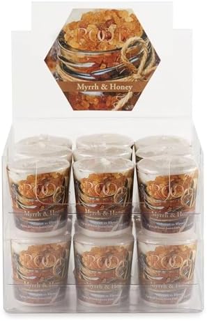 Root Candles Scented Votive Candles 20-Hour Beeswax Blend Premium Handcrafted Bulk Candle Pack, 18-Count Votives, Myrrh & Honey image 5