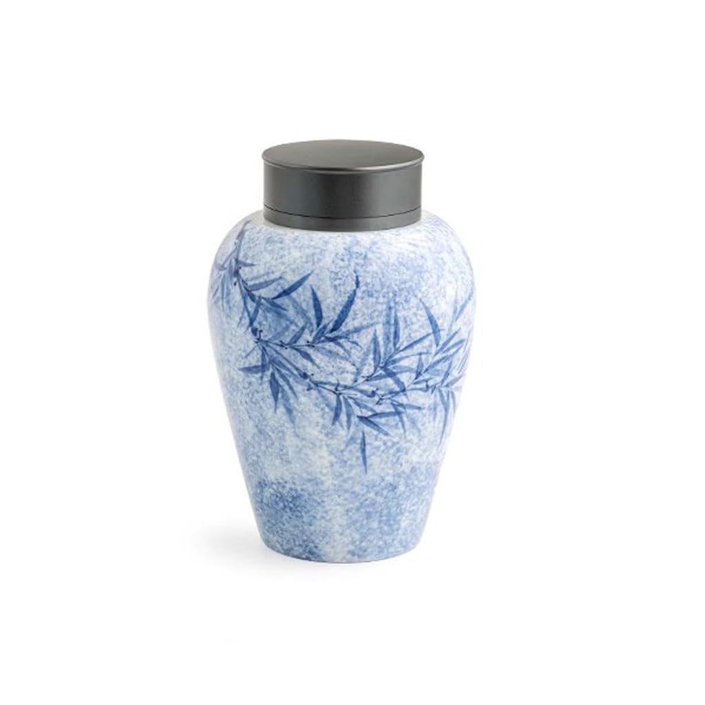 Organizador de bolsas de té Contenedor de almacenamiento de té Tarro de té grande de porcelana azul y blanca Tarro sellado de cerámica para el hogar Pu'er Envases de té sueltos Almacenamiento Tarro d