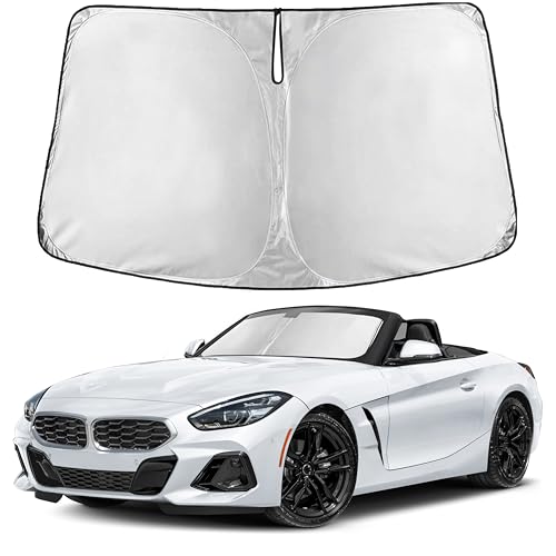 Image of EcoNour Windshield Sunshade Compatible for BMW Z4 2003-2024 2025 2026, Sun Visor for Front Windshield & Window Sun Shade Cover, UV Heat Blocker & Protector, Car Accessories