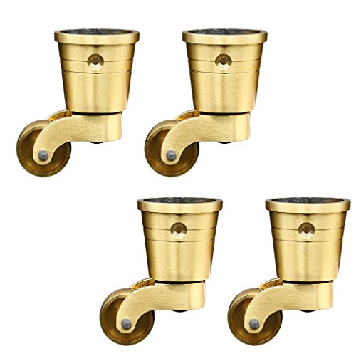 Roulettes pivotantes pour meubles en laiton pour sublimer vos objets
