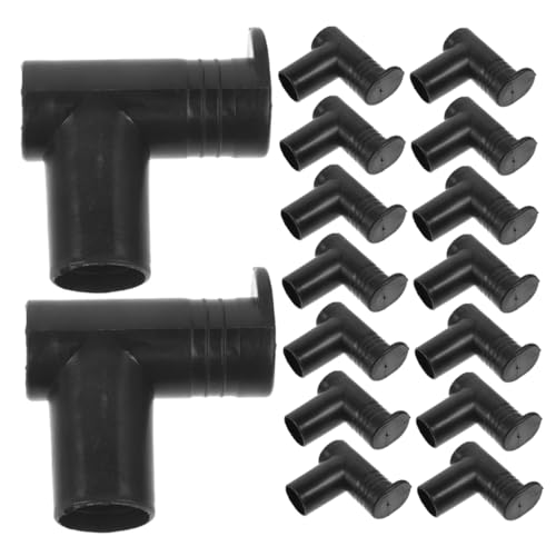 BESTYASH 20piezas Accesorios para Tendederos de Ropa Conectores Ángulo Recto de Repuesto para Varillas de Secado Soporte para Perchero Herrajes para Estanterías de Ropa Uniones para Postes