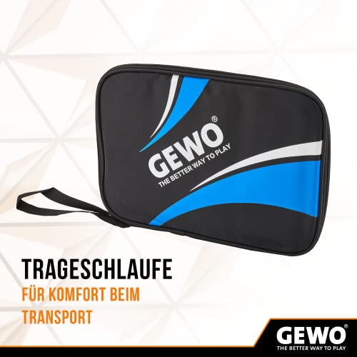 GEWO Single Case Master, Robust Table Tennis Bat Cover for One Racket, Nylon Table Tennis Bag with Padded Racket Compartment - Image 4