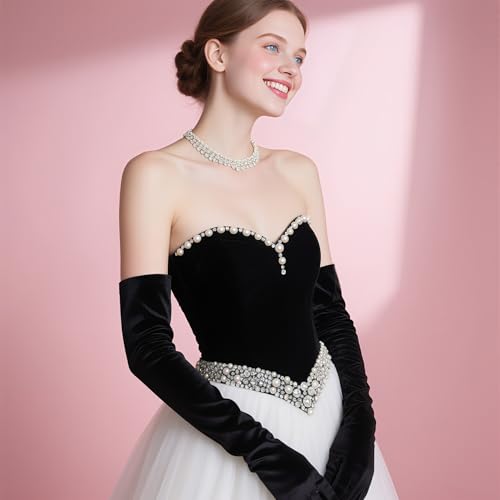 Women Gloves for for Wedding, Tea Party, Cosplay, Costume
