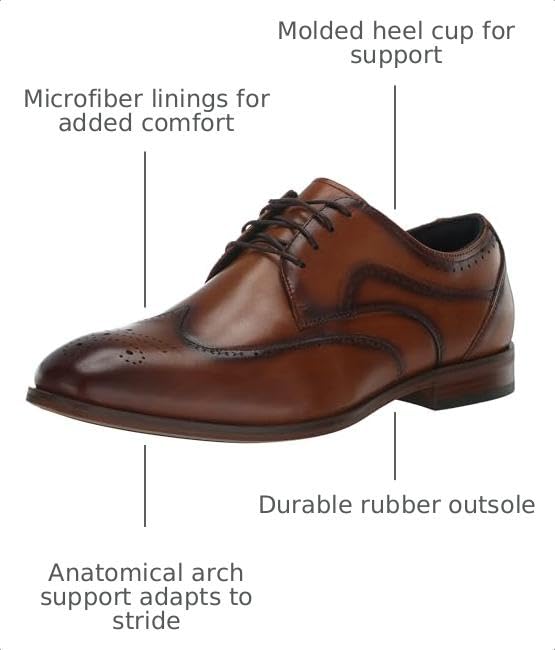Image of Stacy Adams Brayden Wingtip Lace Up