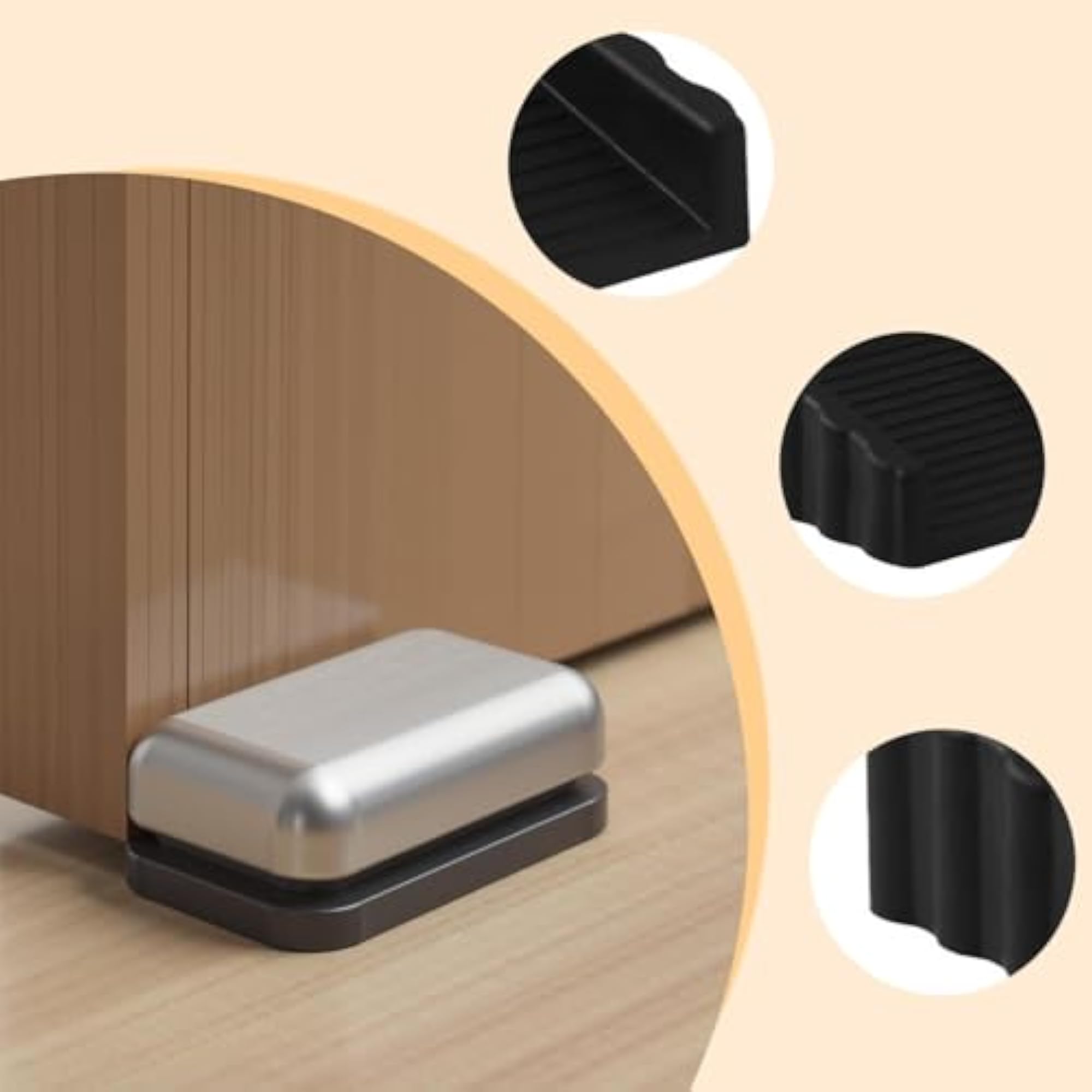 Portable Rubber Door Stopper, Keep Door Open