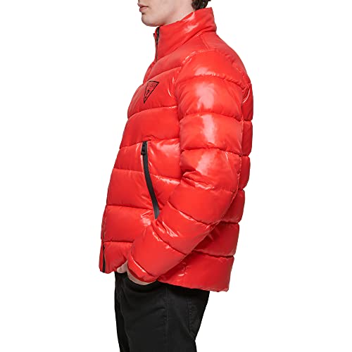 Image of GUESS Men's Midweight Logo Oversized Zip Puffer