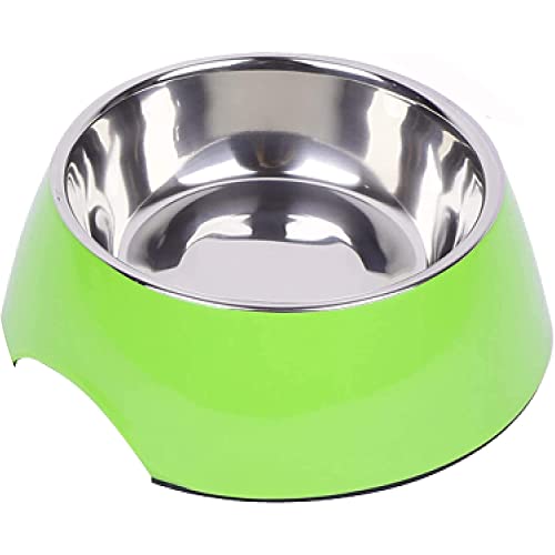 Ddoxx Dog Feeding Bowl 237 Oz Green  Sturdy Nonslip Melamine Base Removable Rustproof Stainless Steel Bowl  Easy to Clean Dishwasher Safe  Ideal for All Dog and Cat Sizes  Cucciolini Doodles Ddoxx dog feeding bowl 23 7 oz green  sturdy non slip melamine base removable rustproof stainless steel bowl  easy to clean dishwasher safe  ideal for all dog and cat sizes   cucciolini doodles