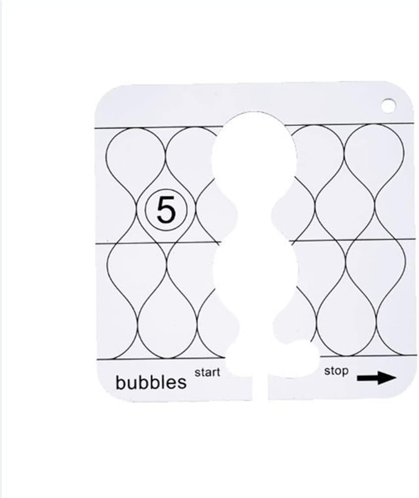 11 PCS Free Motion Quilting Template Set, Free Motion Quilting Rulers, Machine Quilting Rulers, Acrylic Templates for DIY Quilting Gift on Sewing Machine Ruler