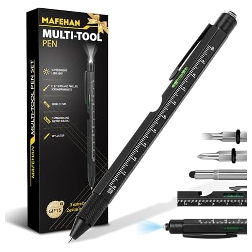 Gifts for Men Who Have Everything – MAFEHAN 9-in-1 Multitool Pen with LED Light, Cool Gadgets & Gifts for Dad, Husband, Grandpa – Christmas Gifts, Stocking Stuffers, White Elephant Ideas