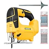 IRONFIST Jig Saw, Cordless 20V Lithium Saber saw, Adjustable 4-Position Orbital wood and metal cutting machine Compatible with DEWALT Battery (Tool Only, NO Battery)